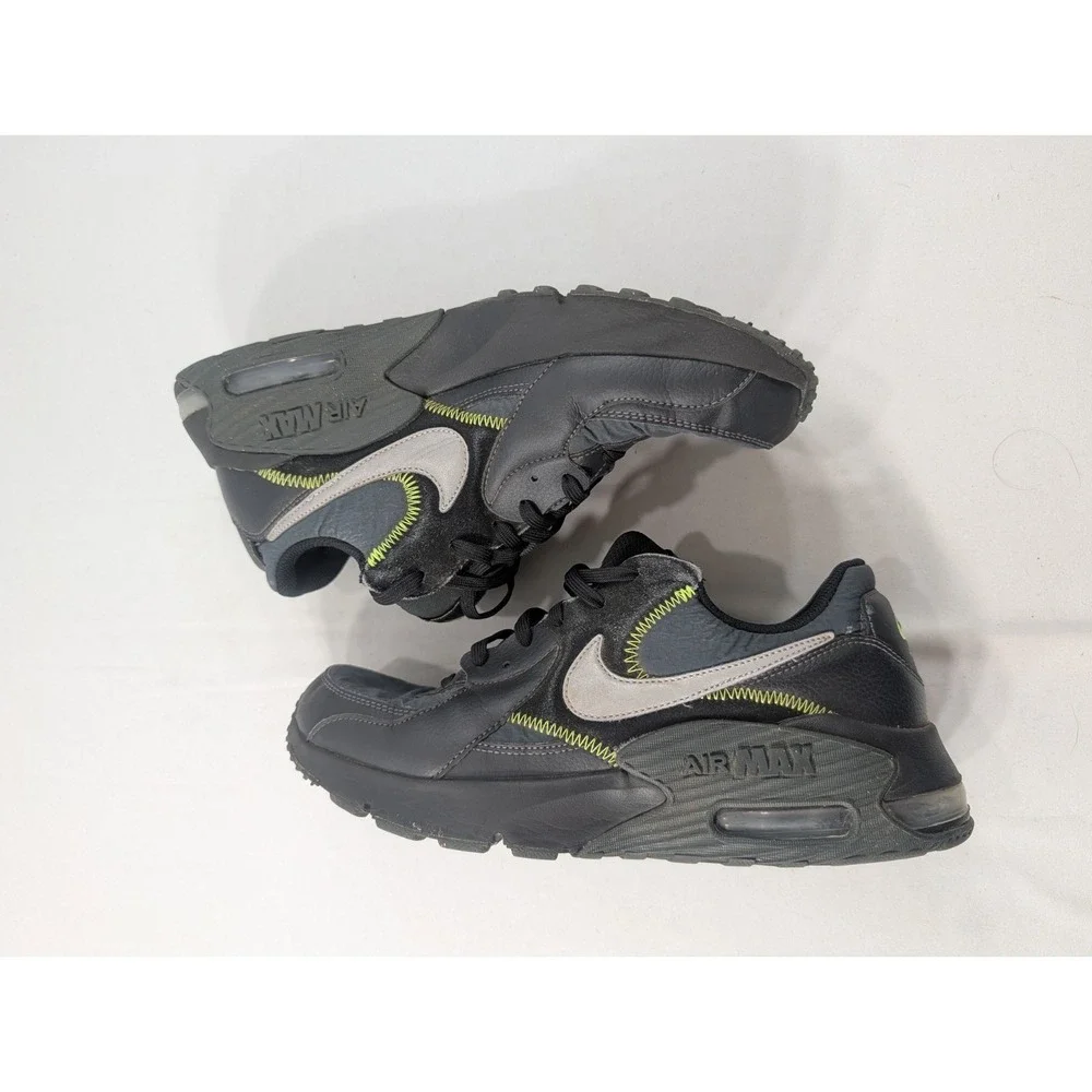 Nike Men's Air Max Excee CD4165-010 Running Black Green Shoes Sneakers Size 9